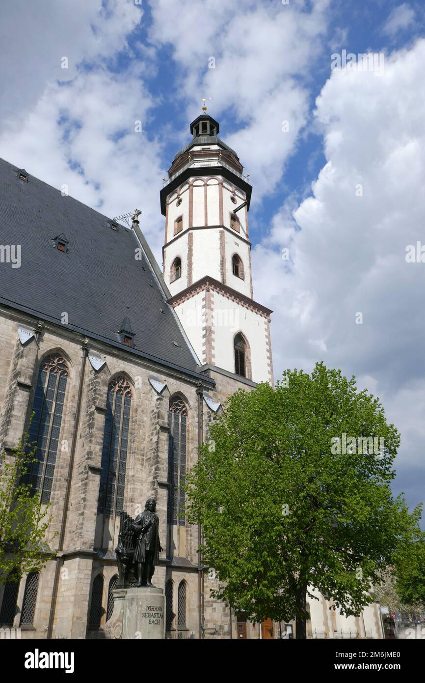 Thomas-Kirche in Leipzig Sachsen Stockfoto