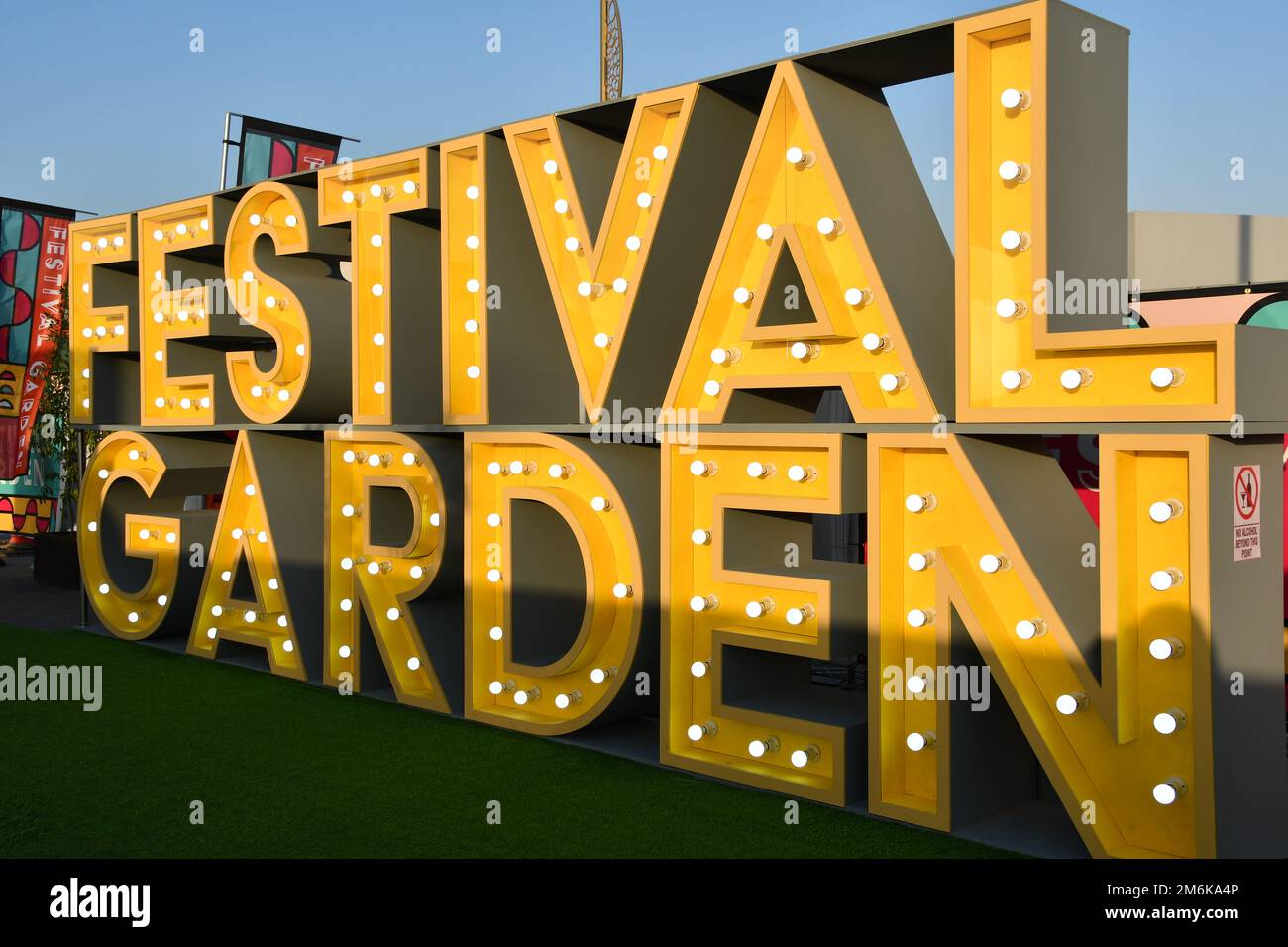 Festival Garden auf der Expo 2020 in Dubai, Vereinigte Arabische Emirate Stockfoto