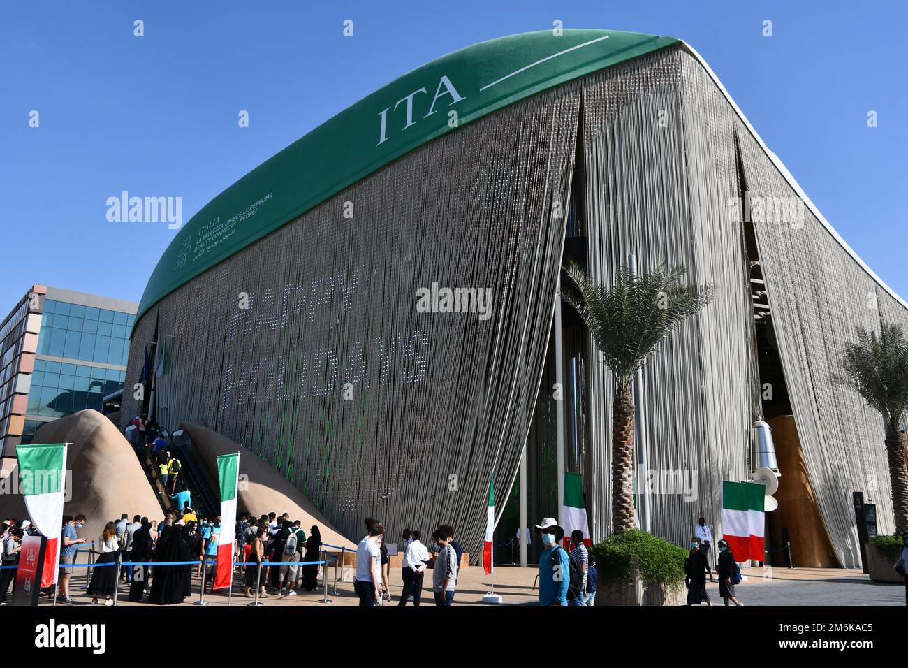 Italien Pavillon auf der Expo 2020 in Dubai, Vereinigte Arabische Emirate Stockfoto