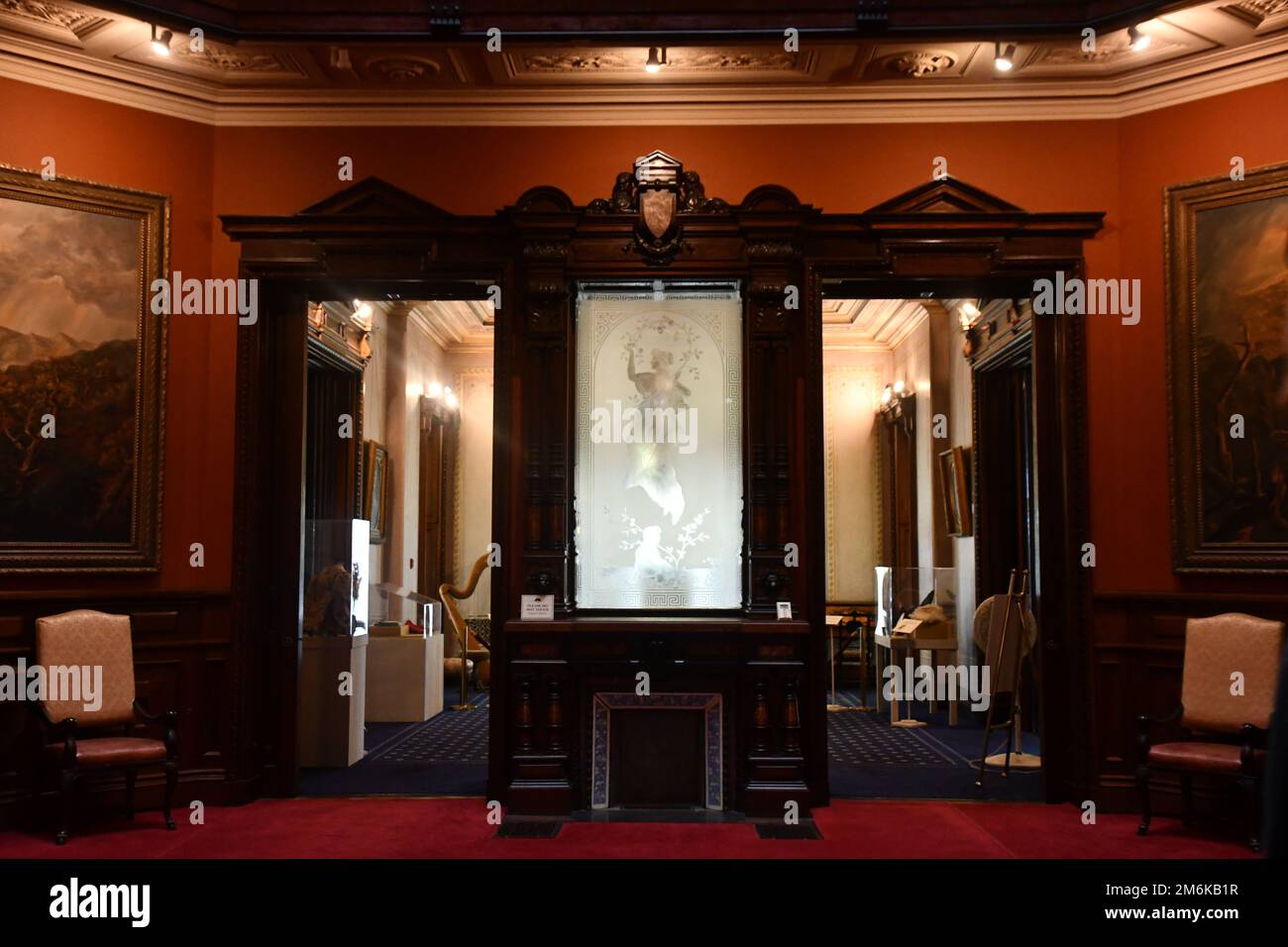 Lockwood-Mathews Mansion Museum in Norwalk, Connecticut Stockfoto