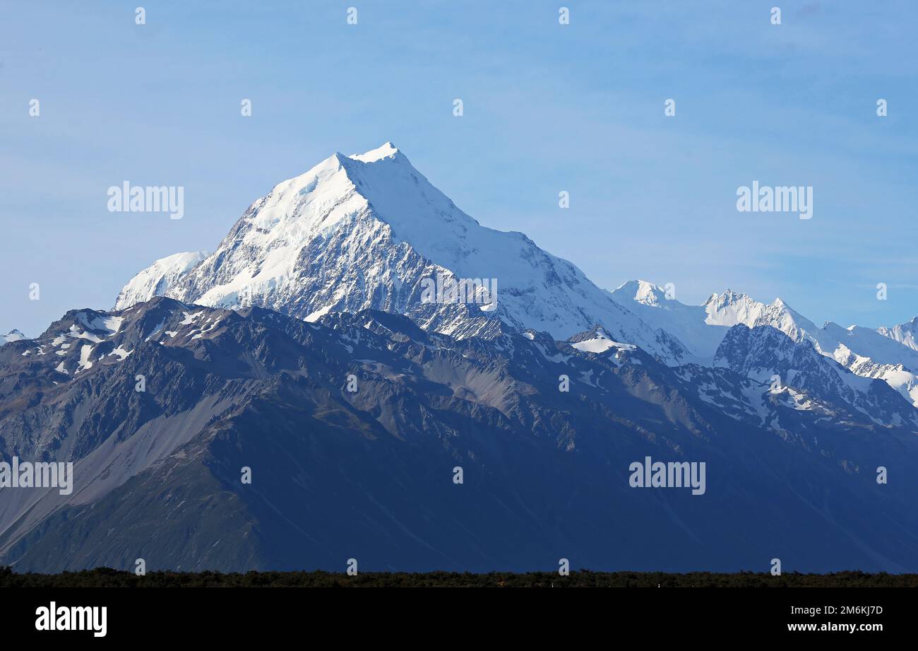 Mt Cook Aoraki - Mt Cook Nationalpark, Neuseeland Stockfoto