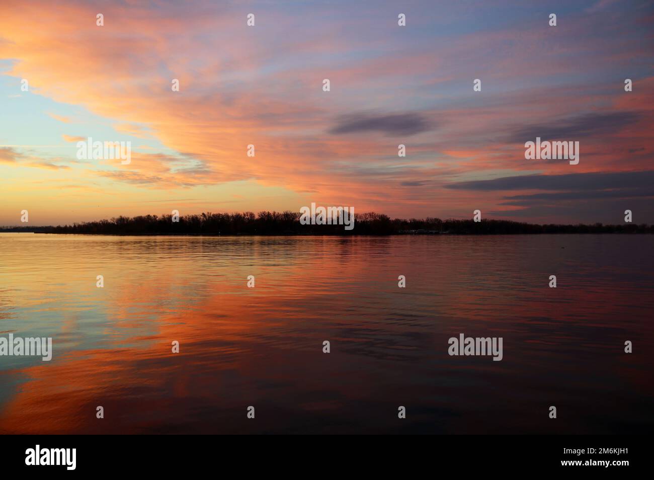 Sonnenaufgang auf Toronto Island Stockfoto