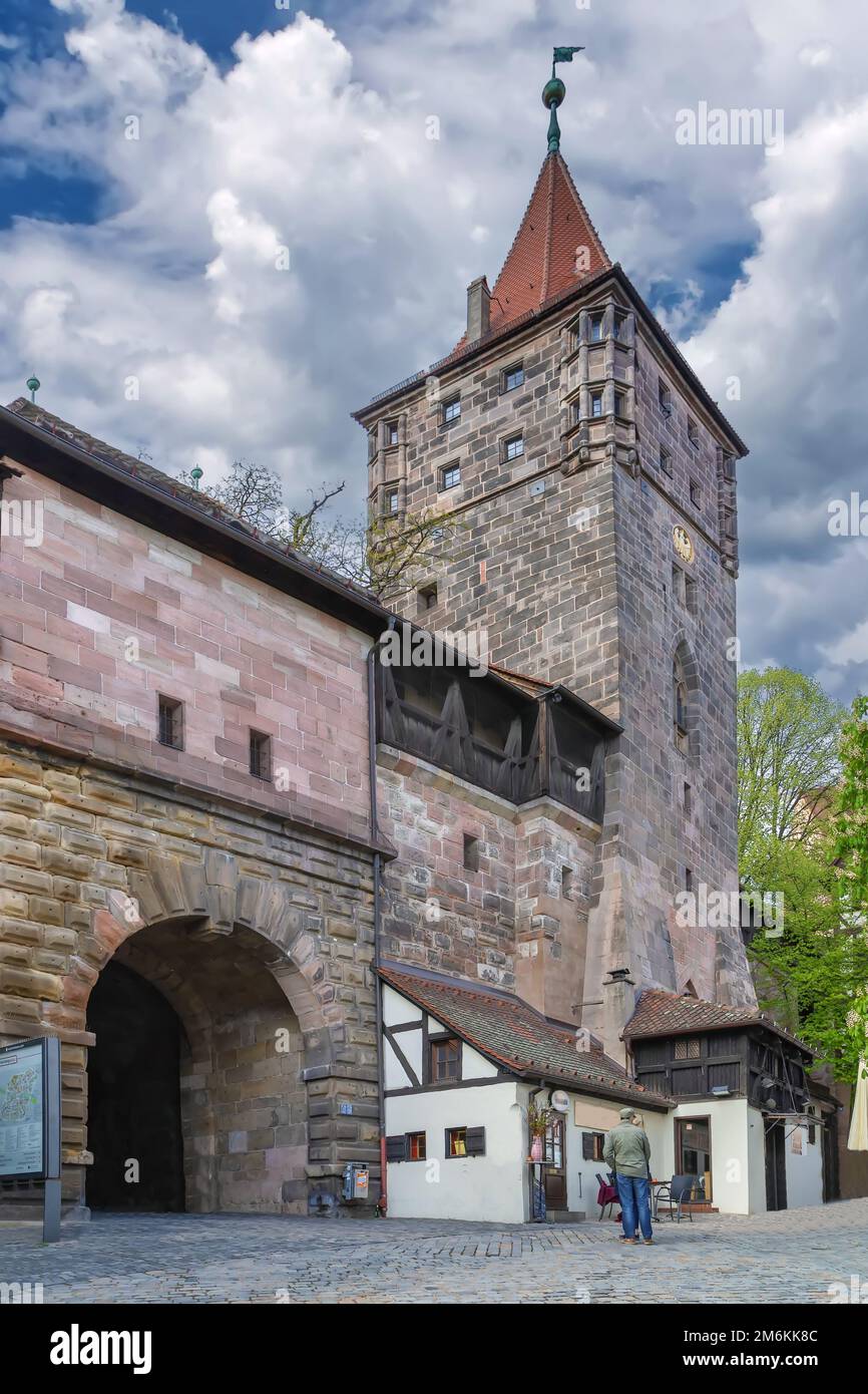 Torturm des Jagdparks, Nürnberg, Deutschland Stockfoto