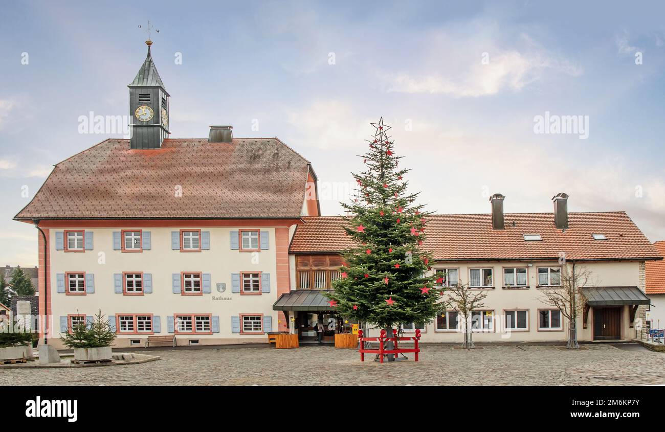 Grafenhausen Rathaus, Waldshut District Stockfoto
