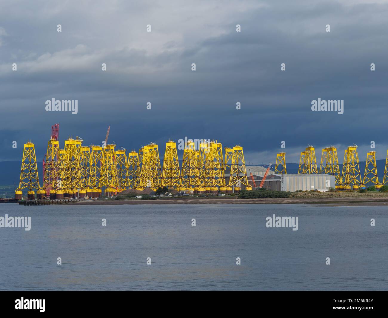 Schottland bei invergordon Stockfoto