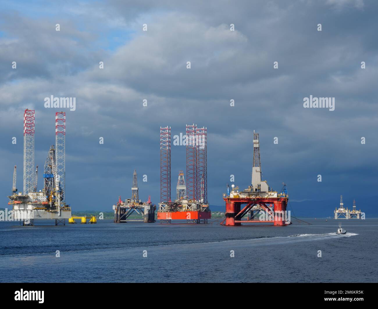 Schottland bei invergordon Stockfoto