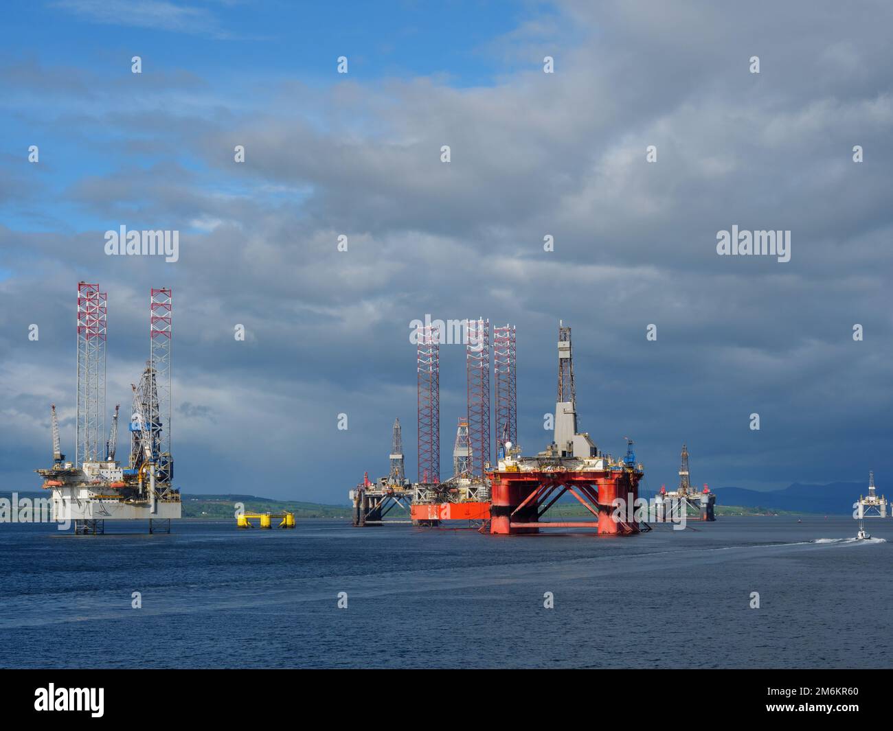 Schottland bei invergordon Stockfoto