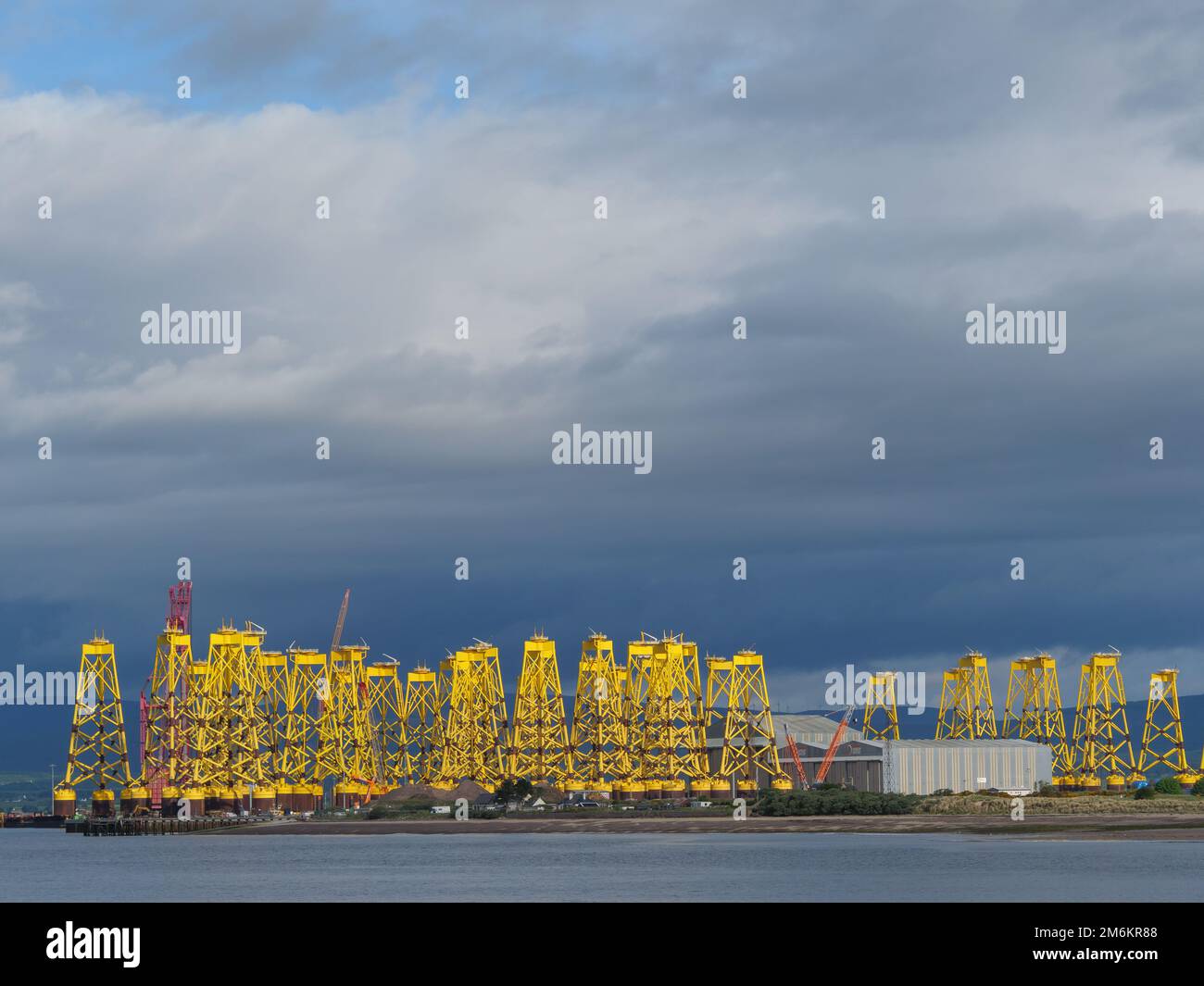 Schottland bei invergordon Stockfoto