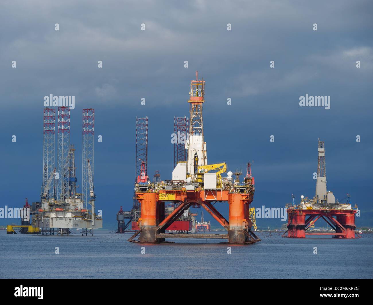 Schottland bei invergordon Stockfoto
