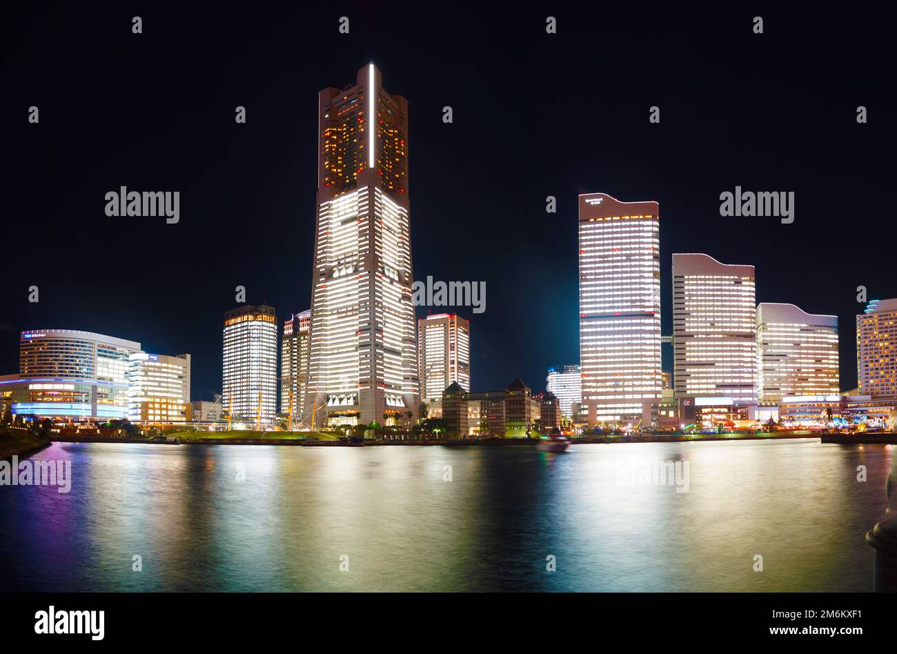 Yokohama Nacht anzeigen Stockfoto