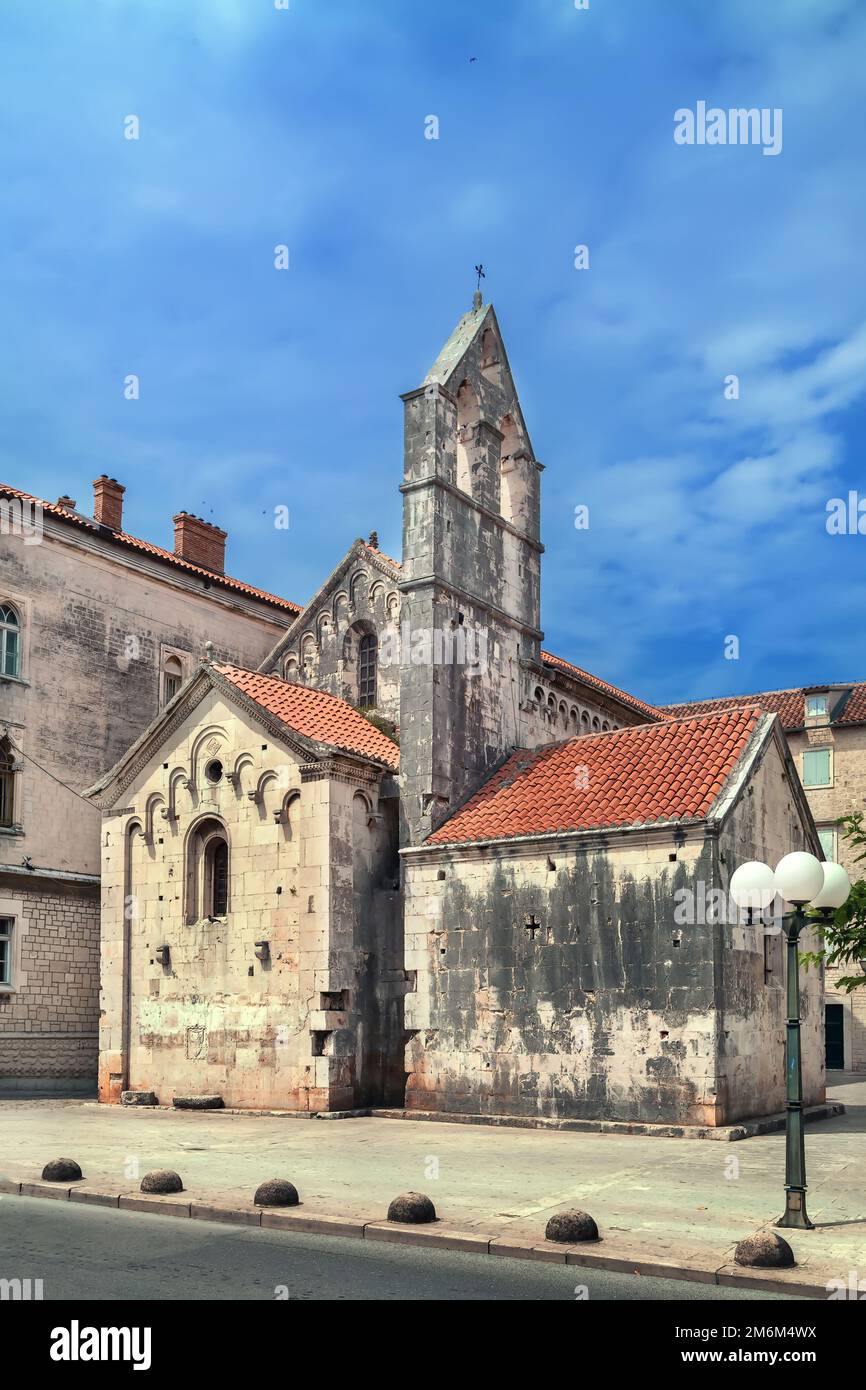 Kirche Johannes des Täufers in Trogir, Kroatien Stockfoto