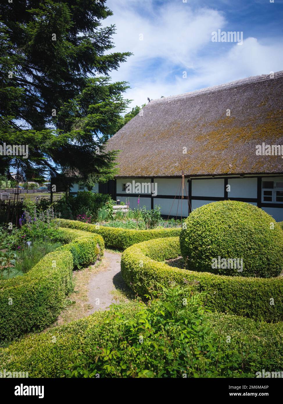 Haus als Denkmal in Dersekow, Mecklenburg-Vorpommern, Deutschland Stockfoto