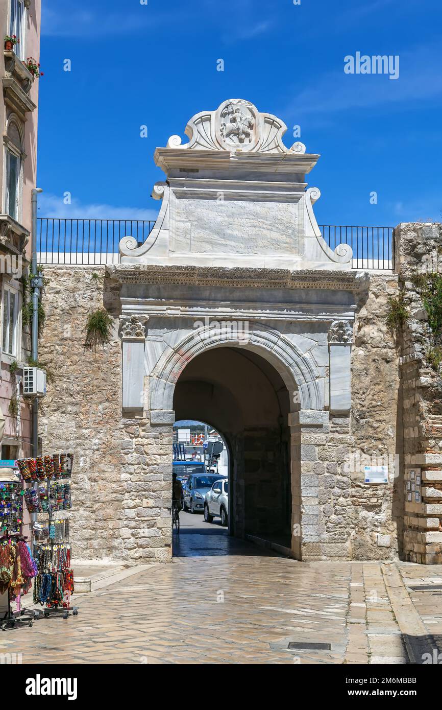 Sea Gate, Zadar, Croaria Stockfoto