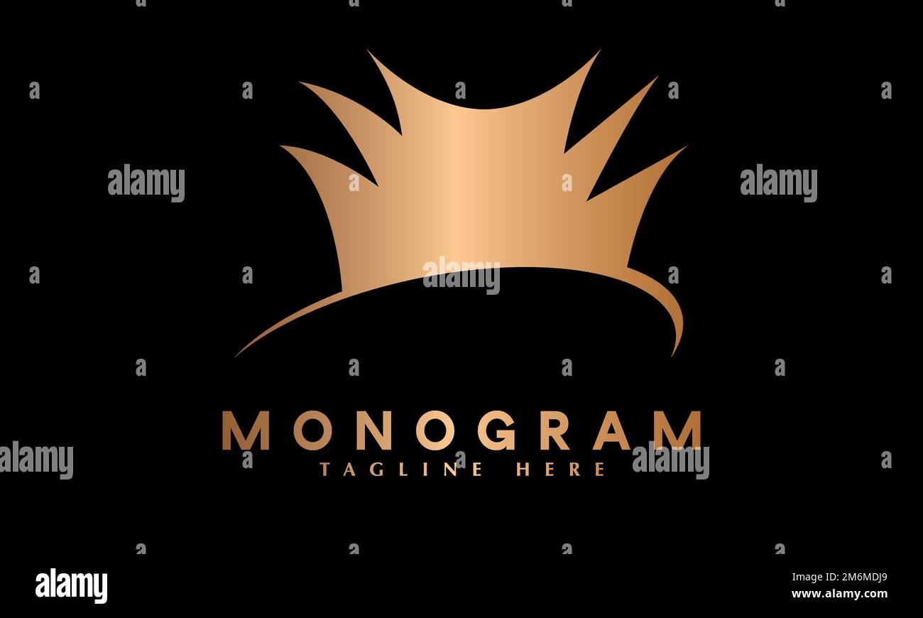 Vorlage für Vektorlogo im abstrakten Monogramm-Format für traditionelles chinesisches Haus oder Hut Roof Stock Vektor