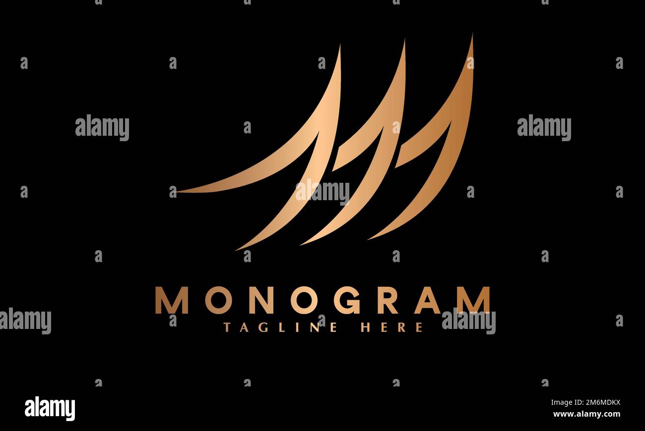 Vorlage für Vektorlogo im abstrakten Monogramm-Format für traditionelles chinesisches Haus oder Hut Roof Stock Vektor