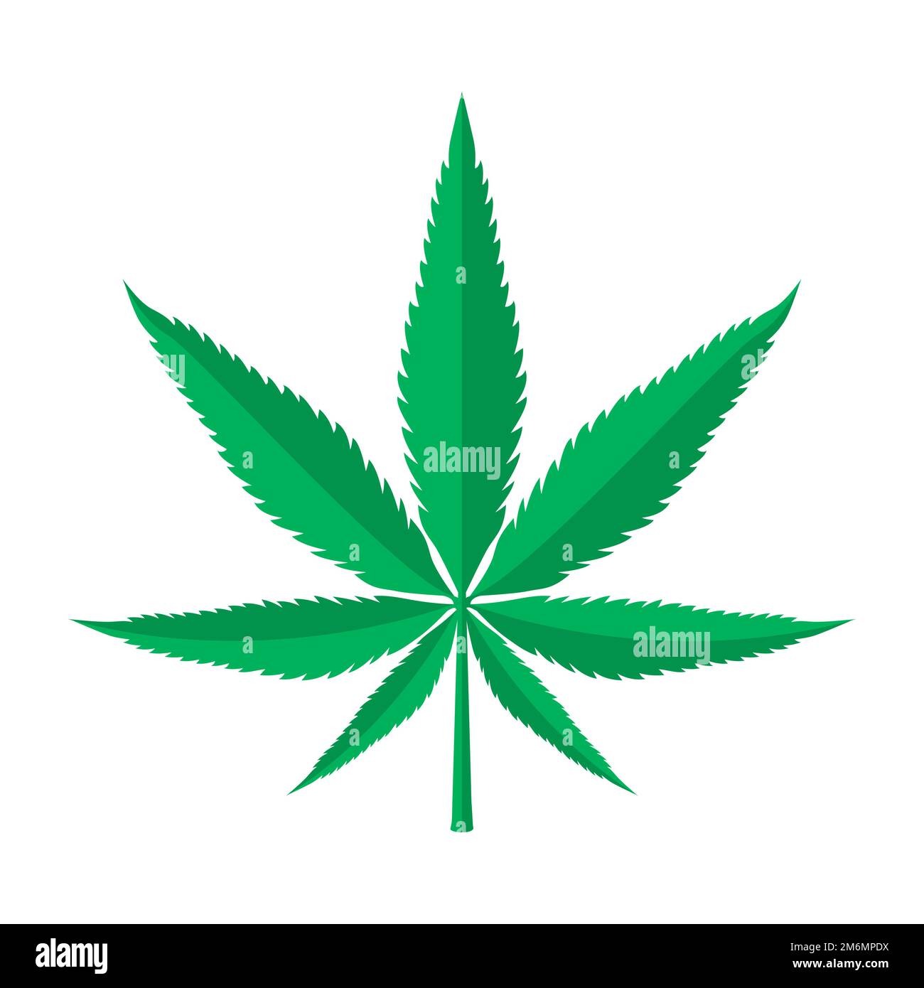 Marihuana Unkraut Grünes Kräuterblatt Vektor Illustration Stock Vektor