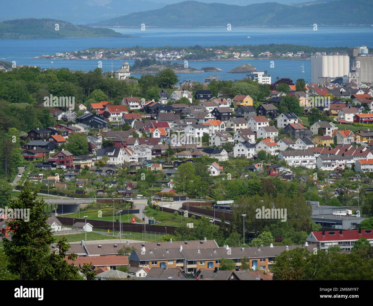 Stavanger Stadt in norwegen Stockfoto