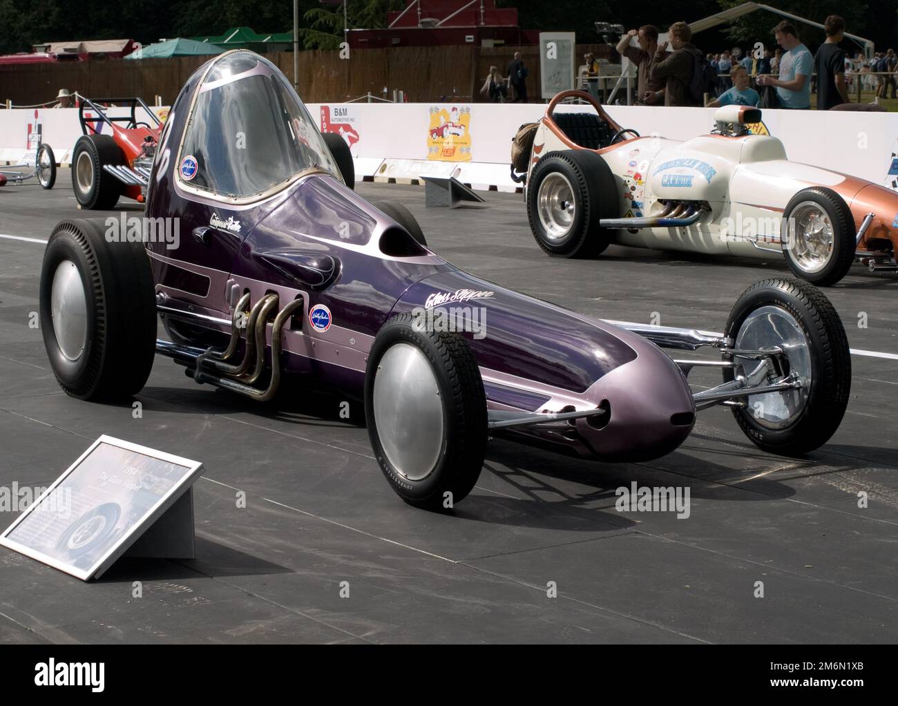 Historischer Dragster Glass Slipper ab 1957 beim Goodwood Festival of Speed 2008. Stockfoto