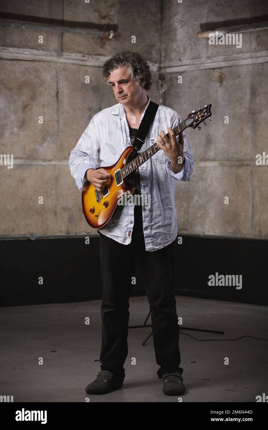 Jakko Jakszyk fotografiert in Elstree Studios, London. Stockfoto