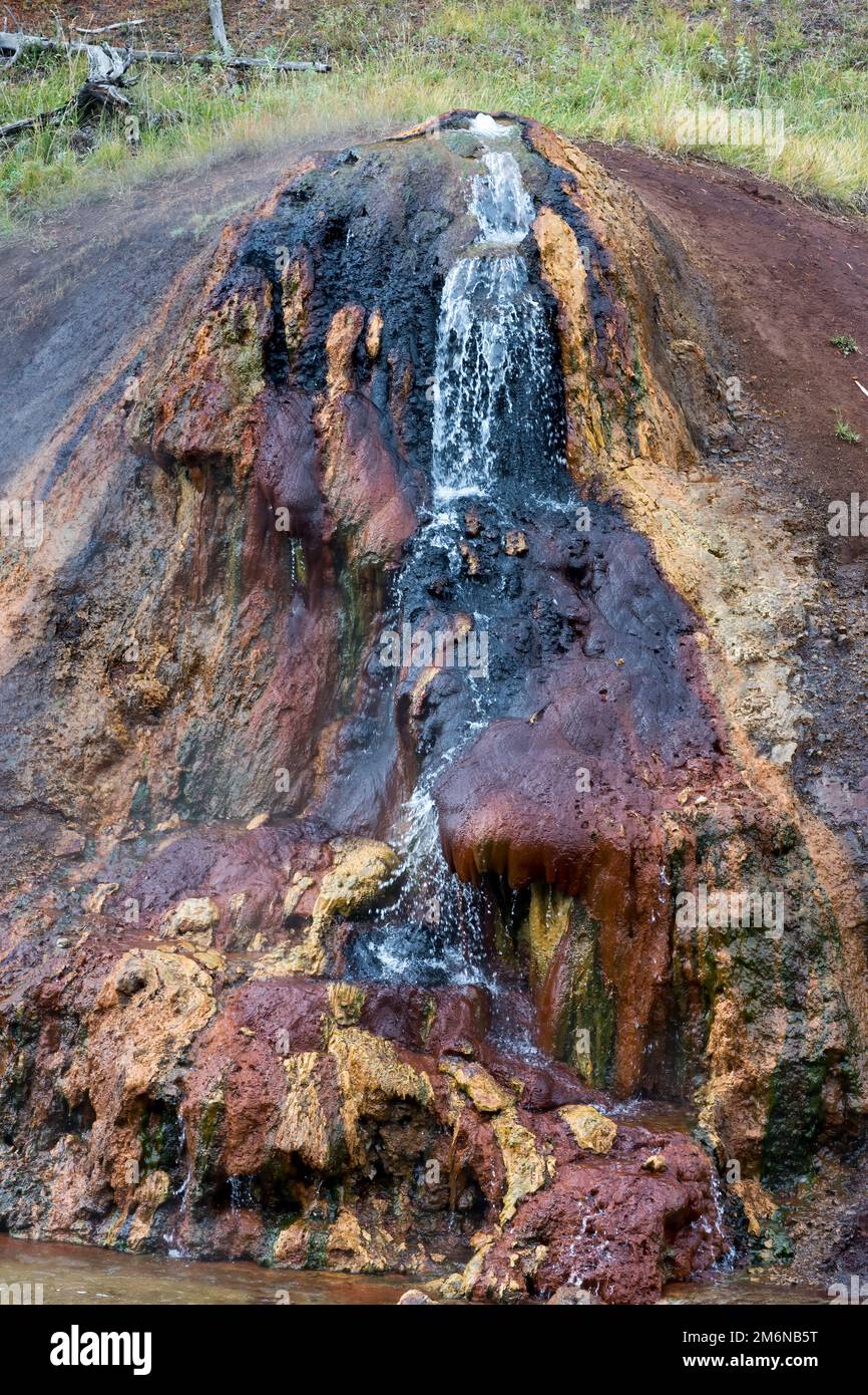 Schokoladentopf im Yellowstone-Nationalpark Stockfoto