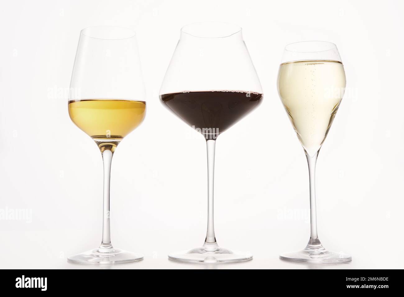 Weinprobe, Verkostung von Stemmeisen, Weinherstellung. Stockfoto