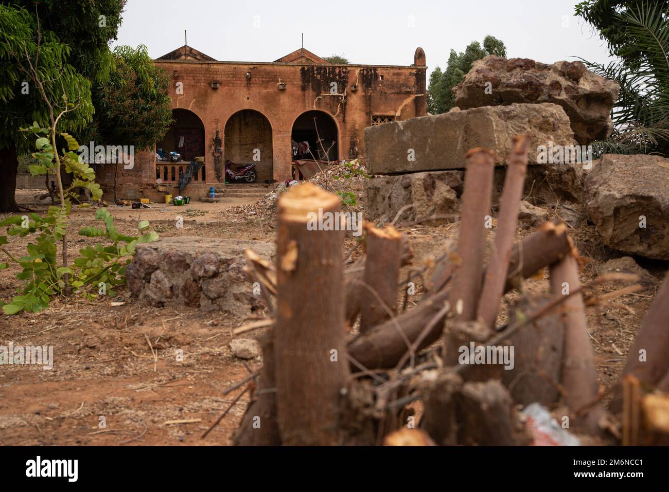 Nicolas Remene / Le Pictorium - Malis Antwort auf die Herausforderungen und Realitäten des Klimawandels - 11/3/2021 - Mali / Segou / Segou - Erosion o Stockfoto