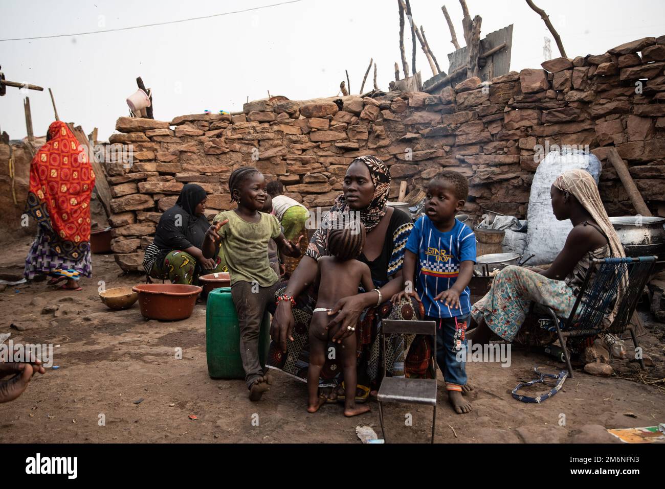 Nicolas Remene / Le Pictorium Mali Faladie IDP Camp et the anti