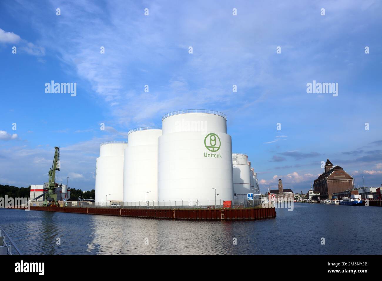 Tanklager der Unitank im westhafen von berlin Stockfoto