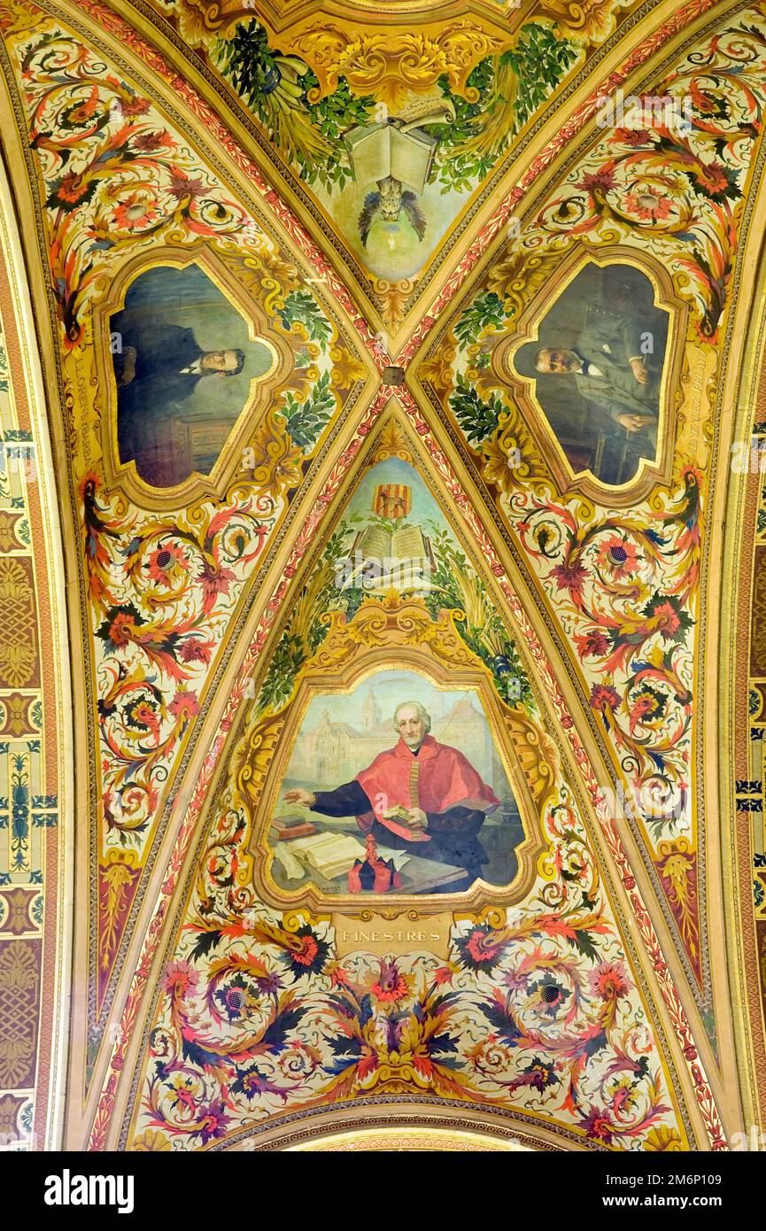 St. George Hall (Salon de San Jorge), Catalonia Palace of Generalitat, Barcelona, Katalonien, Spanien Stockfoto