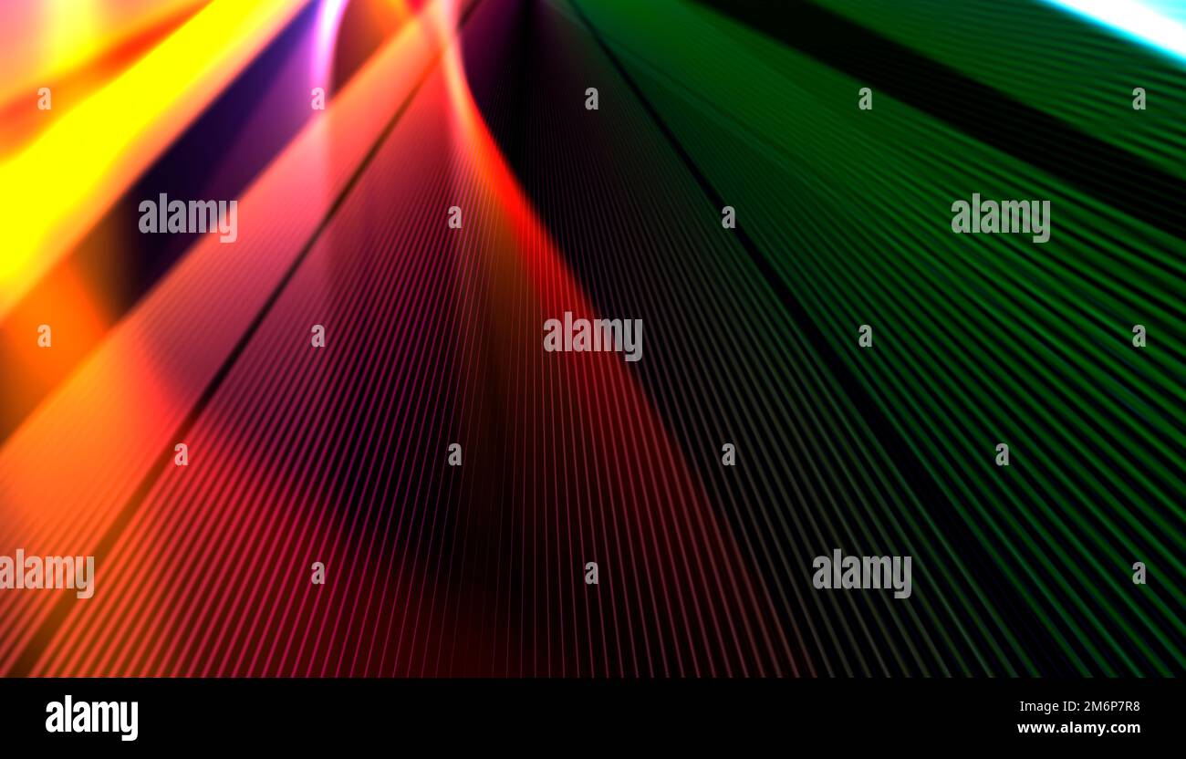 Abstrakter Hintergrund imitiert Linien von Disco-Licht Stockfoto