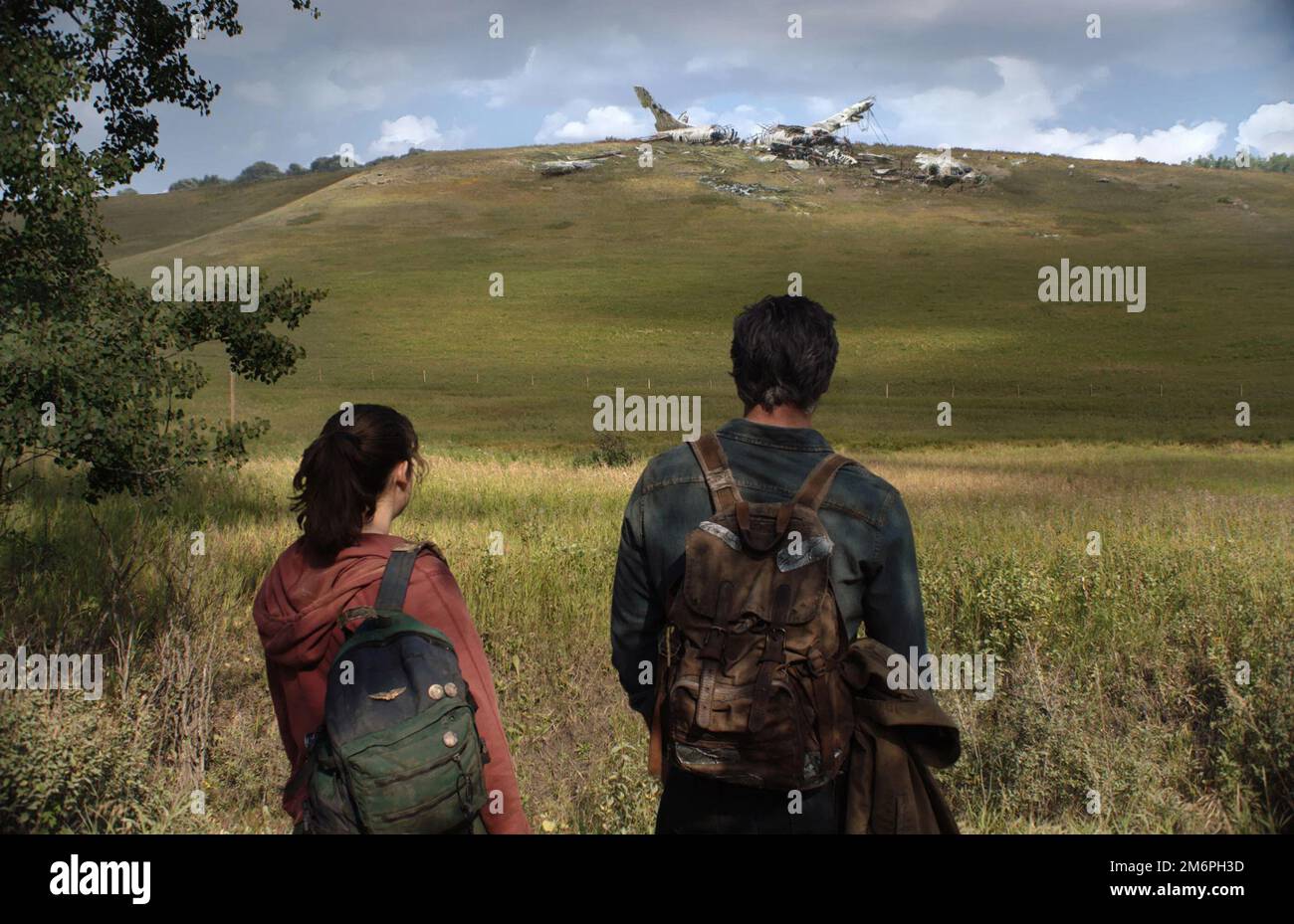Der Letzte von uns Pedro Pascal und Bella Ramsey Stockfoto
