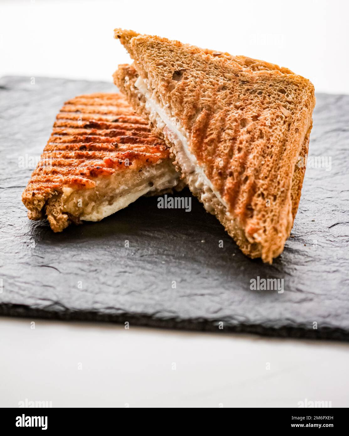 Speisen und Snacks, gegrillte Käsesandwiches Stockfoto