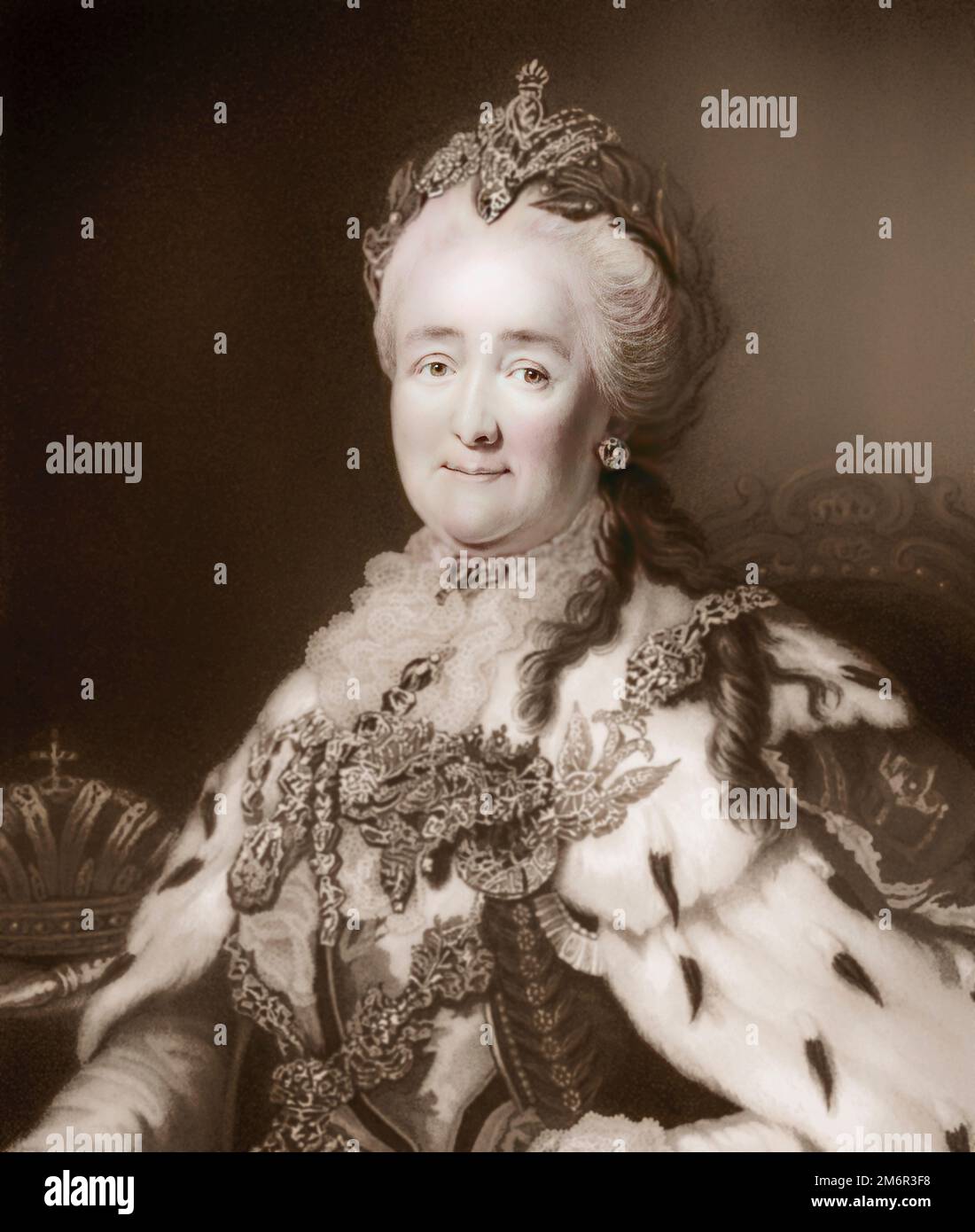 Katharina II. Oder Katharina die große, 1729-1796, Kaiserin von Russland Stockfoto
