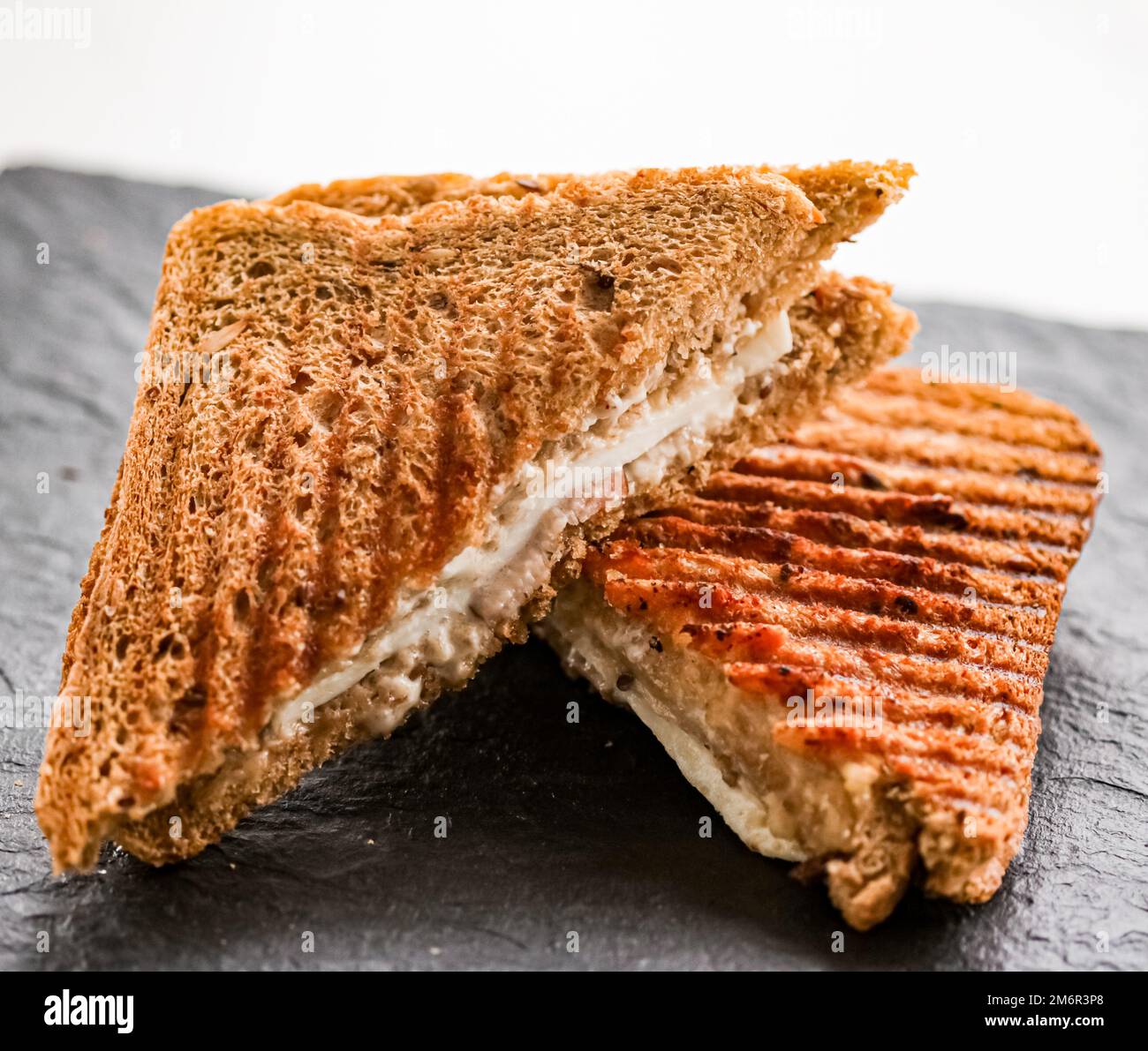 Speisen und Snacks, gegrillte Käsesandwiches Stockfoto