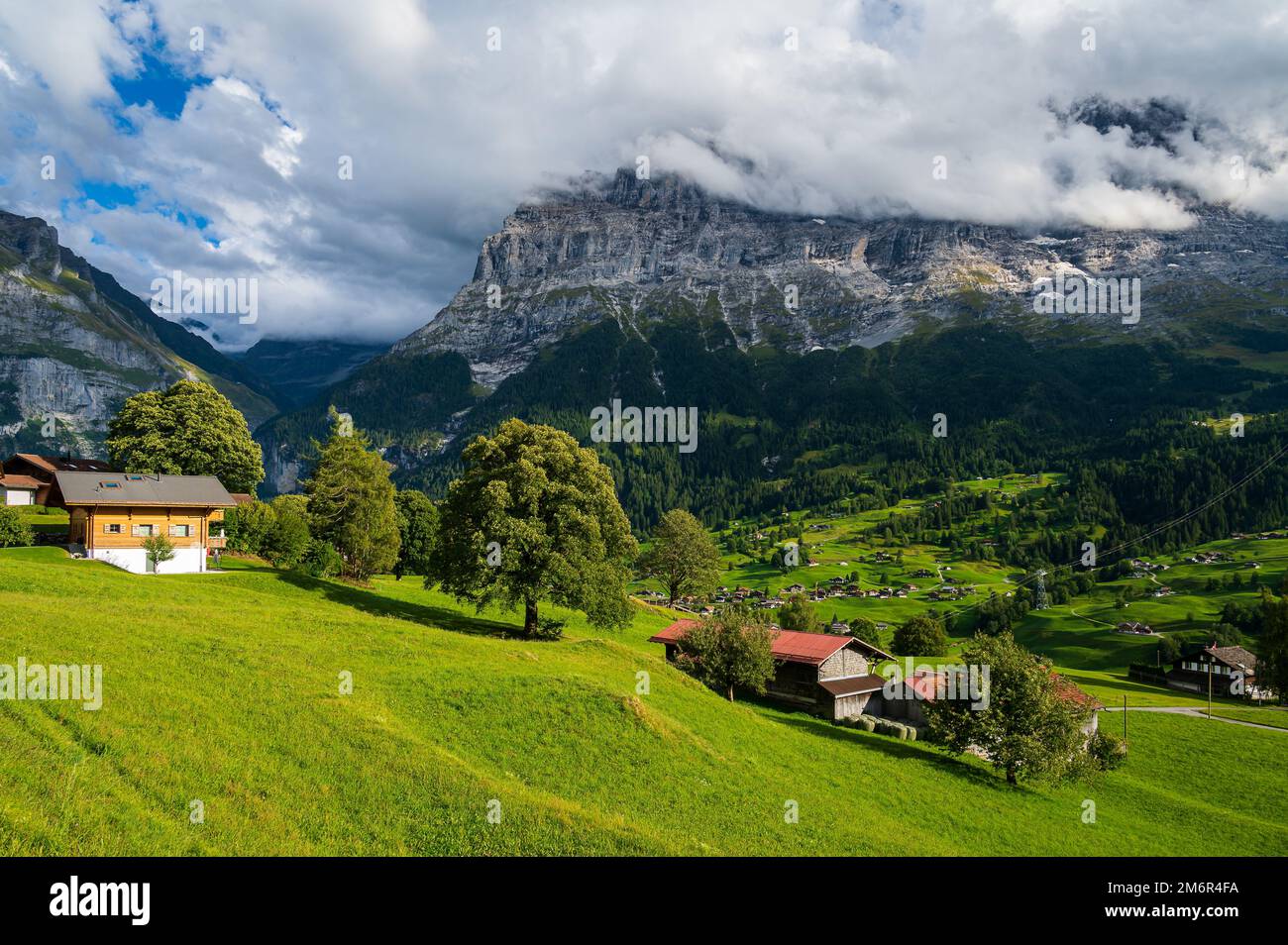 Berghütte in Grindelwald Stockfoto