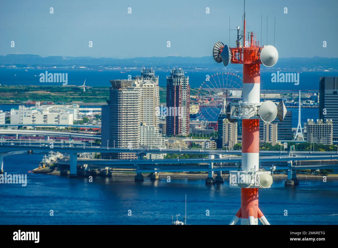 Skyline von Tokio vom World Trade Center aus gesehen (Seaside top) Stockfoto
