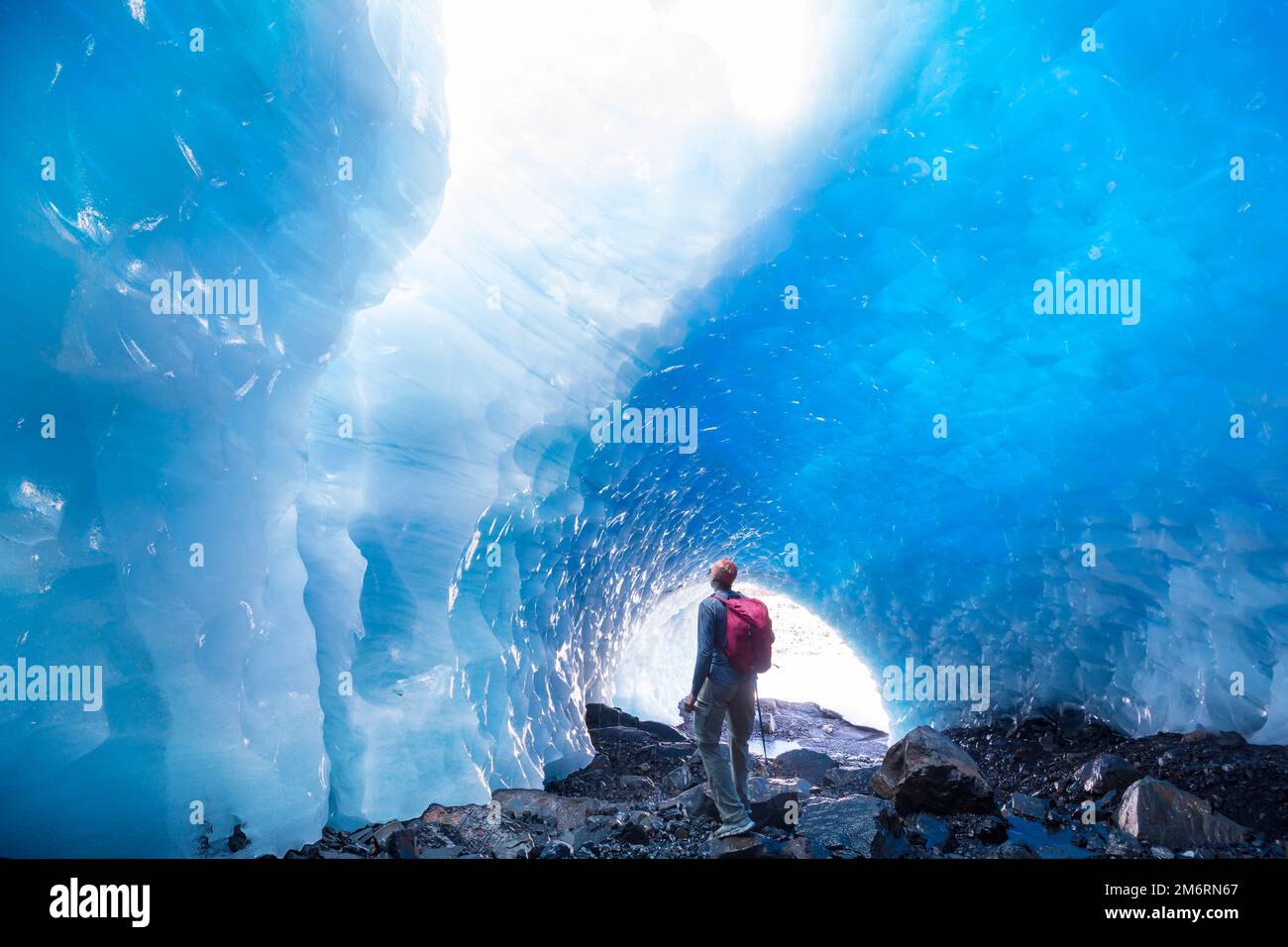 Eisgrotte Stockfoto