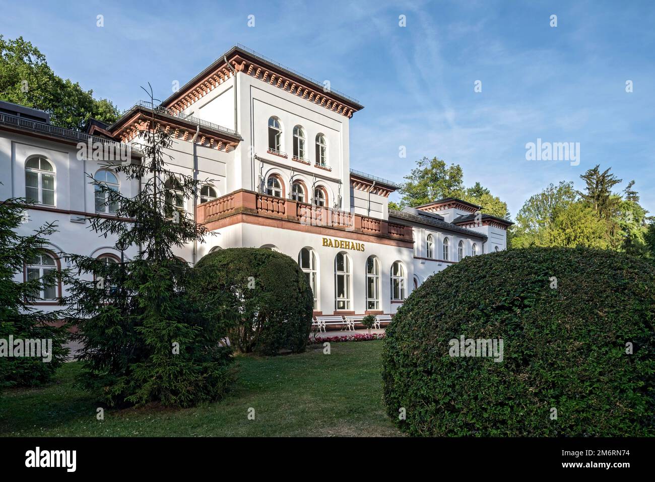 Bathhouse, Kulturzentrum, Alter Kurpark, Spa, Bad Soden am Taunus, Hessen, Deutschland Stockfoto