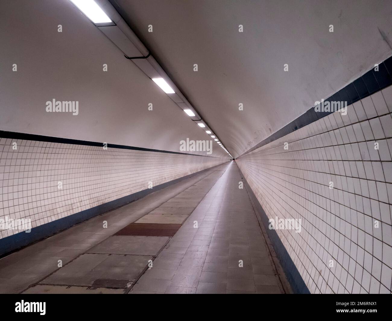 Sint Anna Tunnel, Voetgangerstunnel St Anna, St. Anna Fußgängertunnel und Fahrradtunnel unter der Schelde, Antwerpen, Flandern, Vlaanderen, Belgien Stockfoto