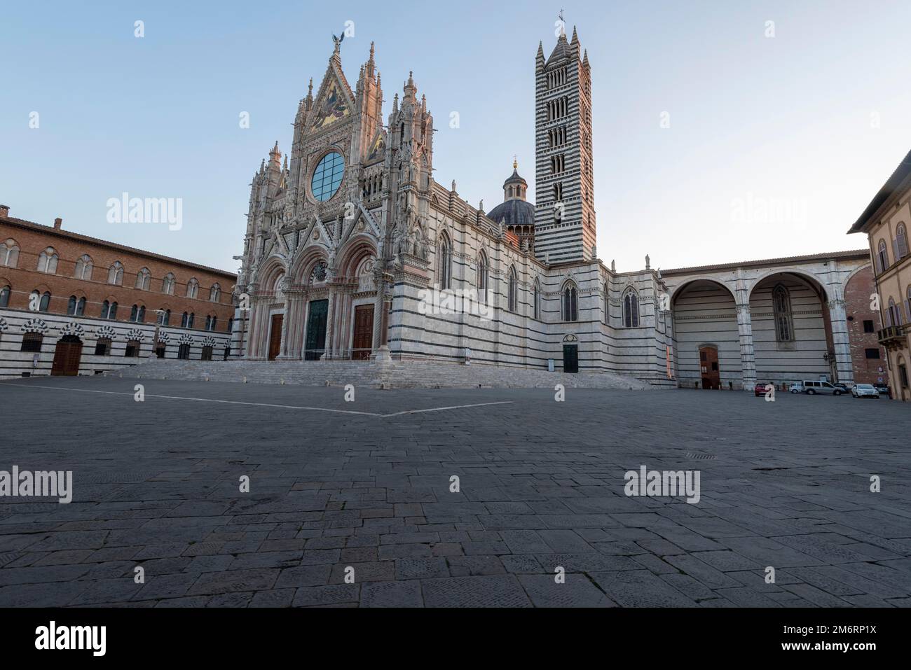 Kathedrale von Siena, gotische Architektur, Siena, Toskana, Italien Stockfoto