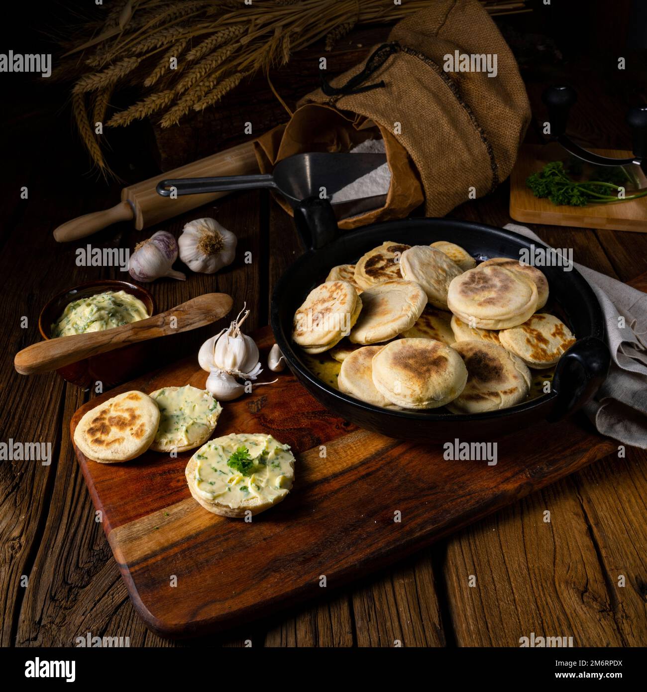 Bieszczadzkie Proziaki, Soda-Brot, aus Subkarpathien Stockfoto