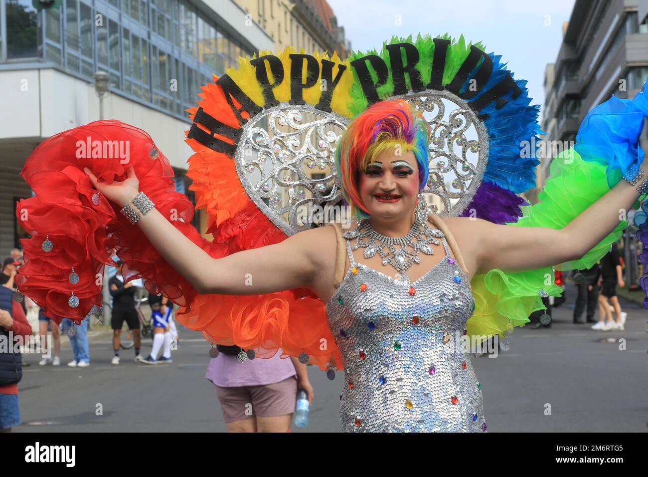 Christopher Street Day, Berlin Pride, Berlin, Deutschland Stockfoto