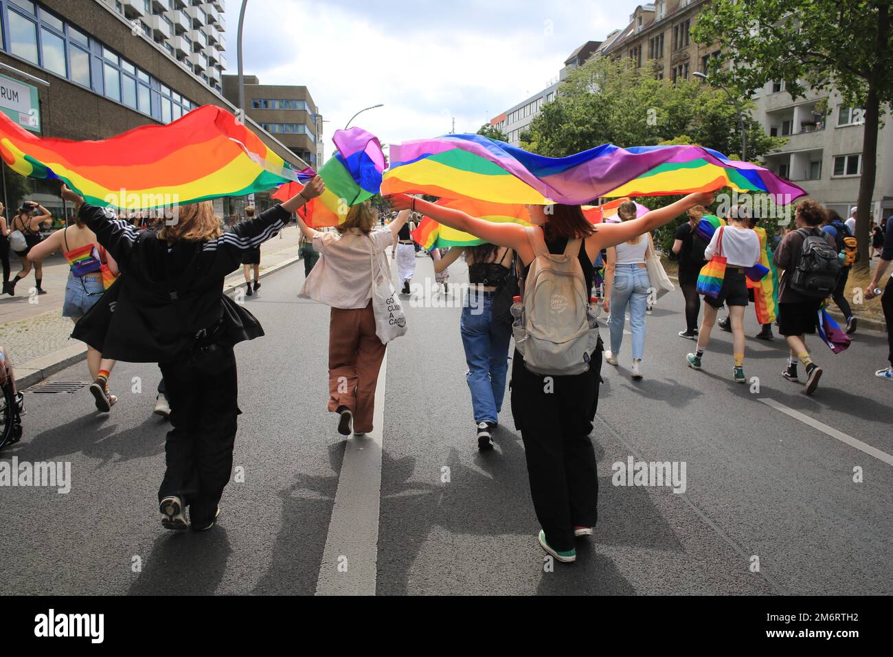 Christopher Street Day, Berlin Pride, Berlin, Deutschland Stockfoto