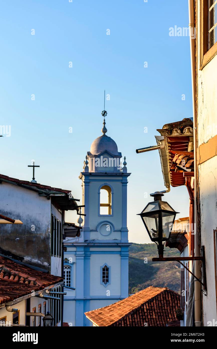 Details der kolonialen Architektur der historischen Stadt Diamantina Stockfoto