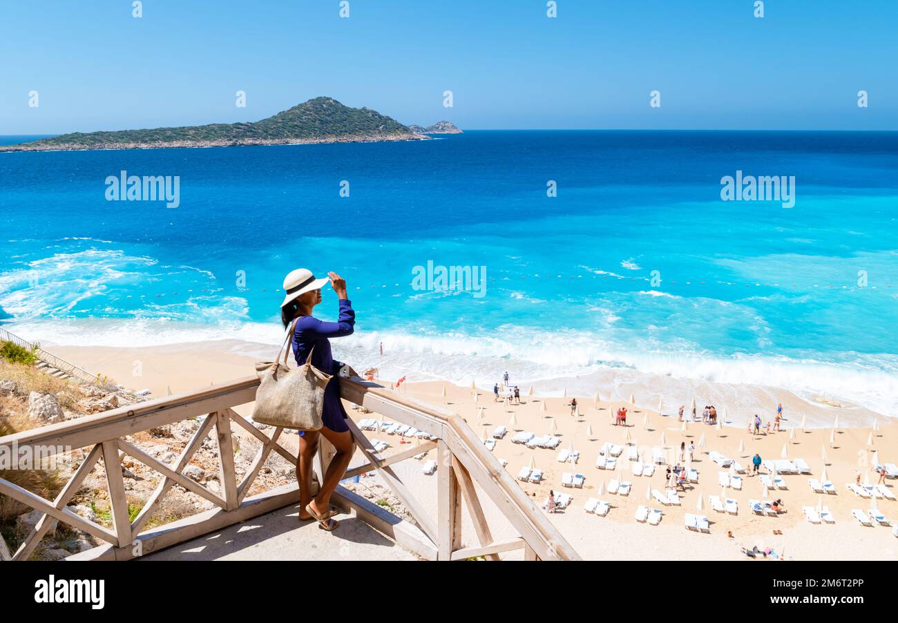 Kaputas Strand Lycia Küste Türkei Kaputas Strand, Mittelmeer, Kas, Türkei Stockfoto
