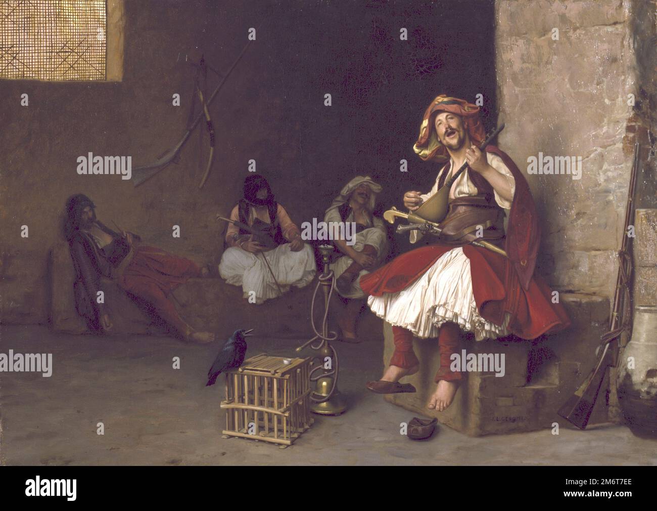 Jean-Léon Gérôme - Bashi-Bazouk-Gesang - 1868 Stockfoto