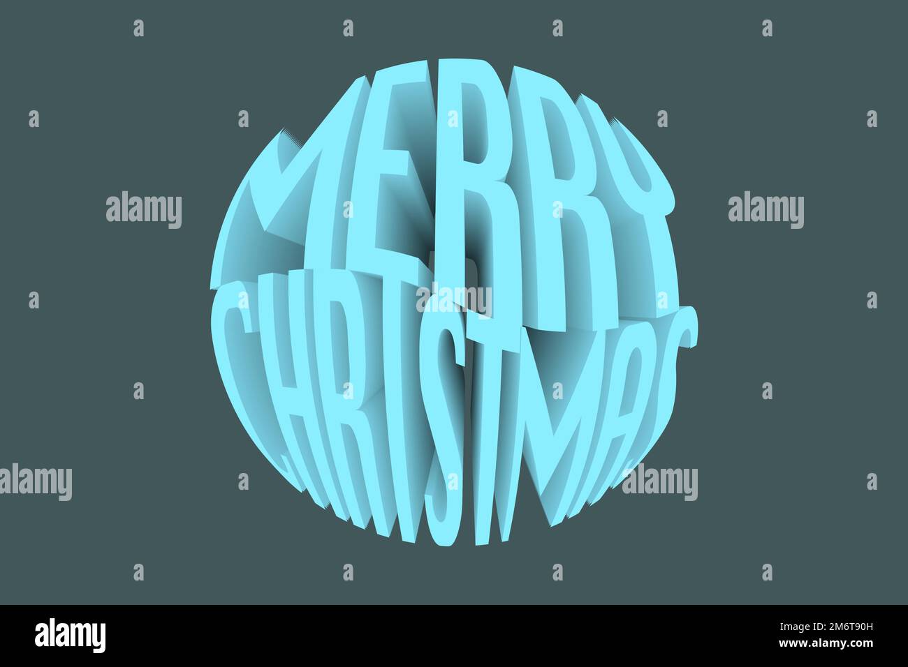 Frohe Weihnachten Typografie. Vektor-Weihnachtsschrift. Wunderschöne rote Buchstaben im Retro-Stil auf schwarzem Hintergrund. Künstlerische 3D-Schrift isoliert auf Schwarz Stock Vektor