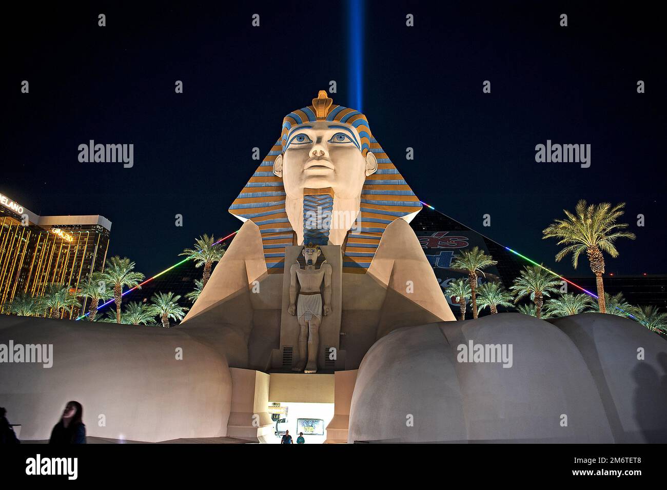 Luxor, Hotel, Nacht, Las Vegas, Nevada, USA Stockfoto
