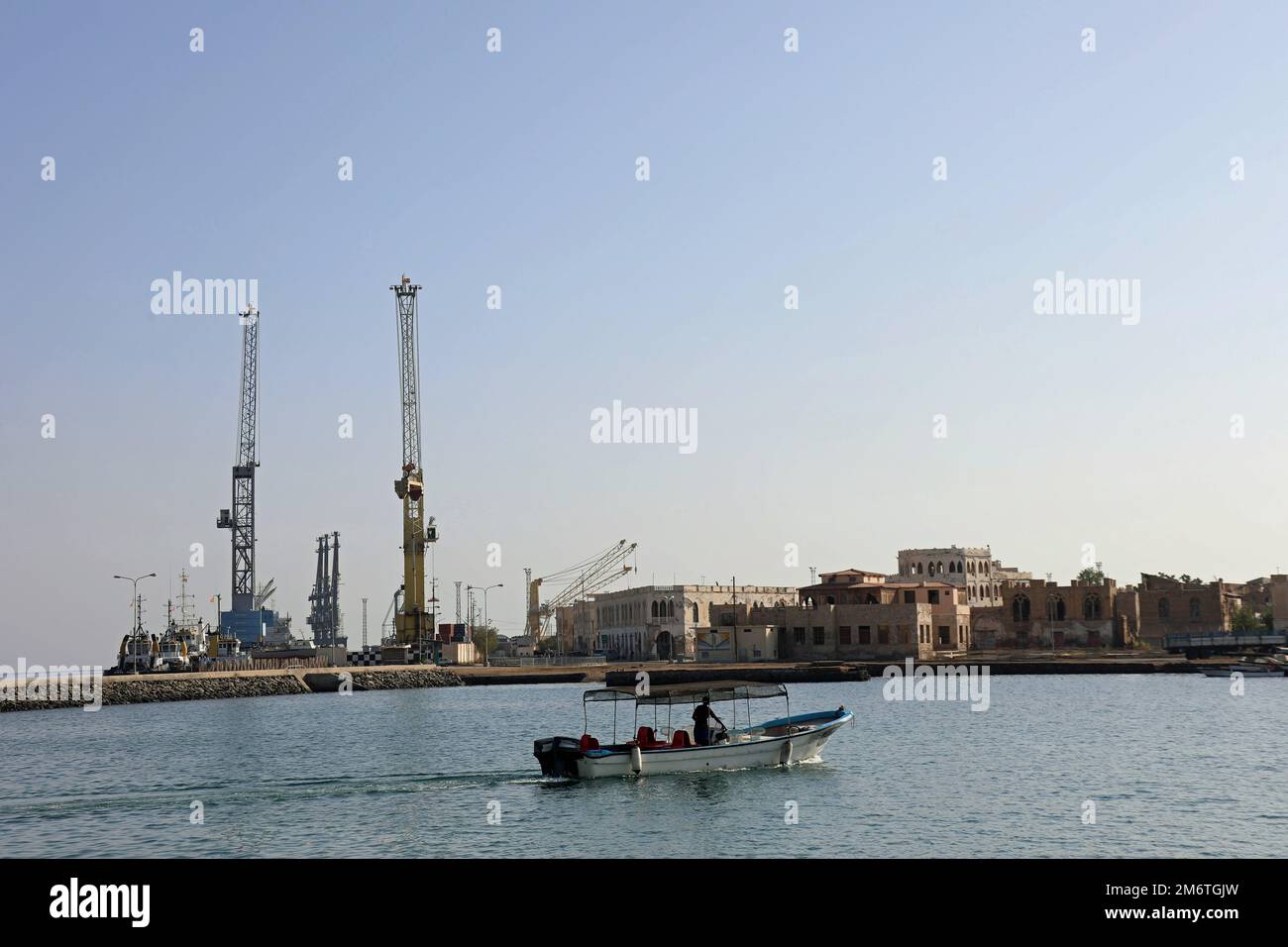 Hafen am Roten Meer von Massawa in Eritrea Stockfoto