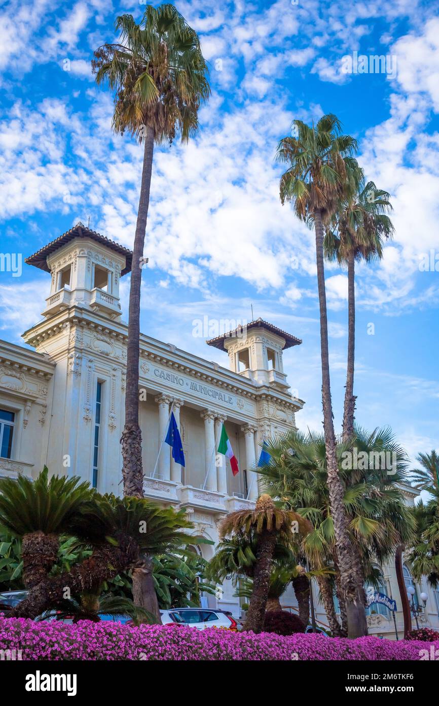 Sanremo Casino in Italien, Region Ligurien Stockfoto